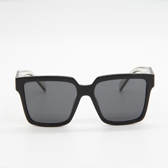 NEW PR24ZS 1AB5S0 WOMEN’S PRADA SUNGLASSES SPR 24Z BLACK WHITE PRADA PR 24ZS - Picture 3 of 13